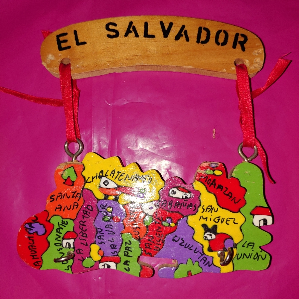 Handmade of El Salvador Map